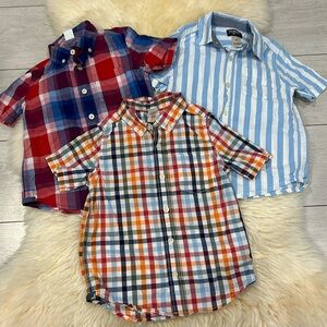 Baby GAP & OshKosh B’Gosh Half-Sleeve Button Down Shirts Size 4T